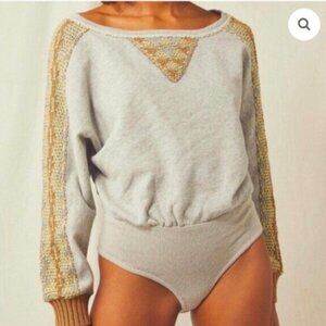 Free People Intimately Sweater Side Eye Sweatshirt *Cut* - Size S